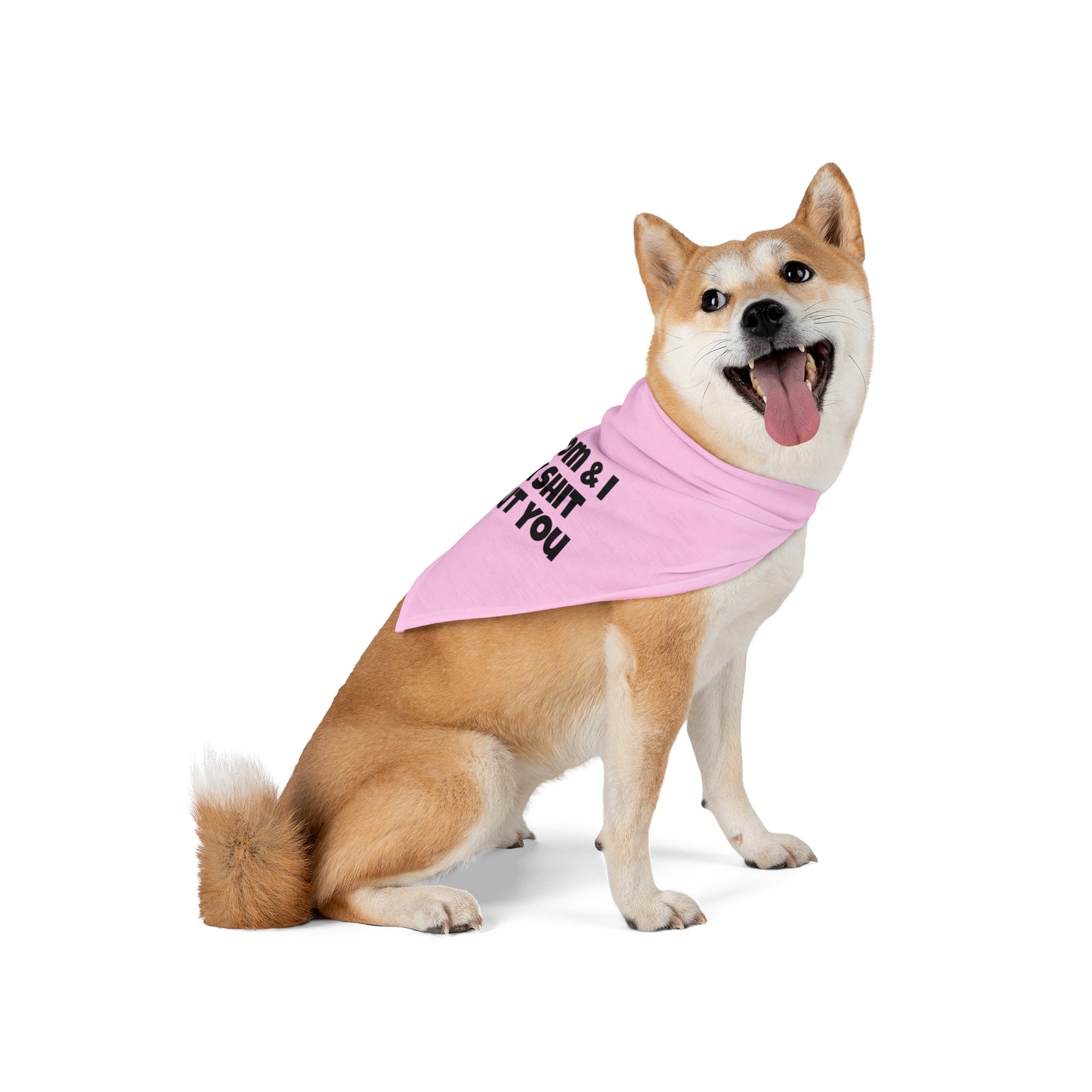 My Mom & I Talk Shit About You Dog Bandana