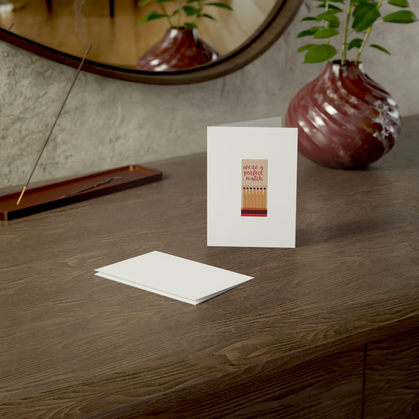 Valentines Day We're A Perfect Match Card | 5x7 | Valentines| Boyfriend Card | Girlfriend Card | Friend Card