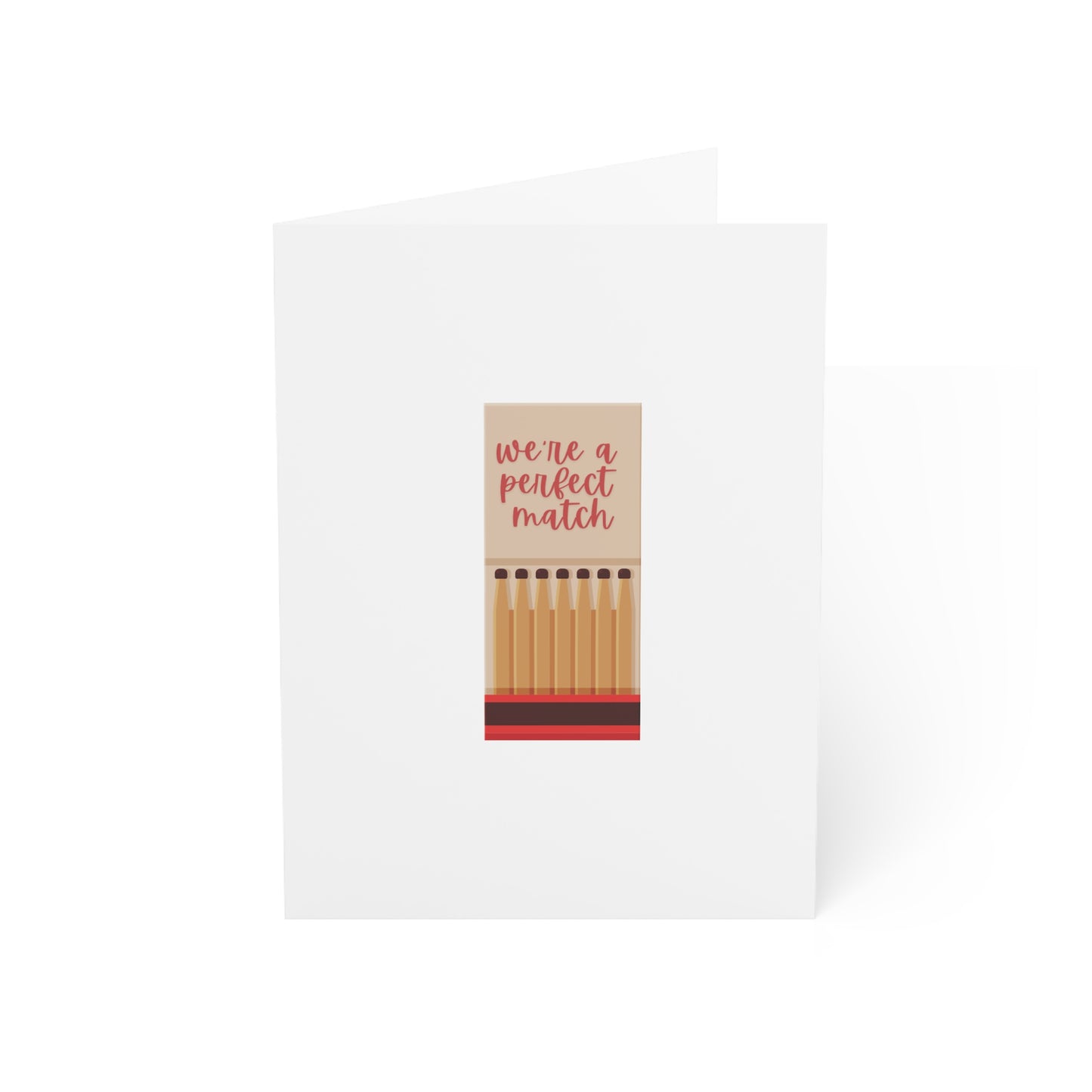 Valentines Day We're A Perfect Match Card | 5x7 | Valentines| Boyfriend Card | Girlfriend Card | Friend Card