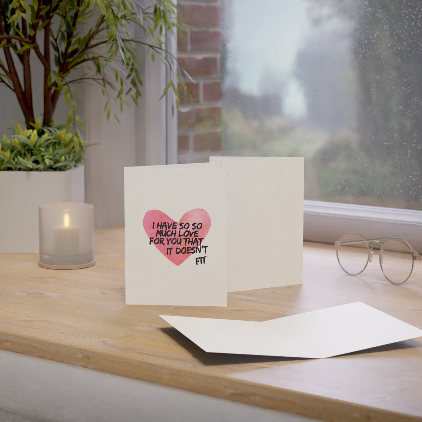 I have so much love for you it doesn't fit Card | 5x7 | I love you Card | Thankful Card | Bestfriend Card | Boyfriend Card | Girlfriend Card | Friend Card
