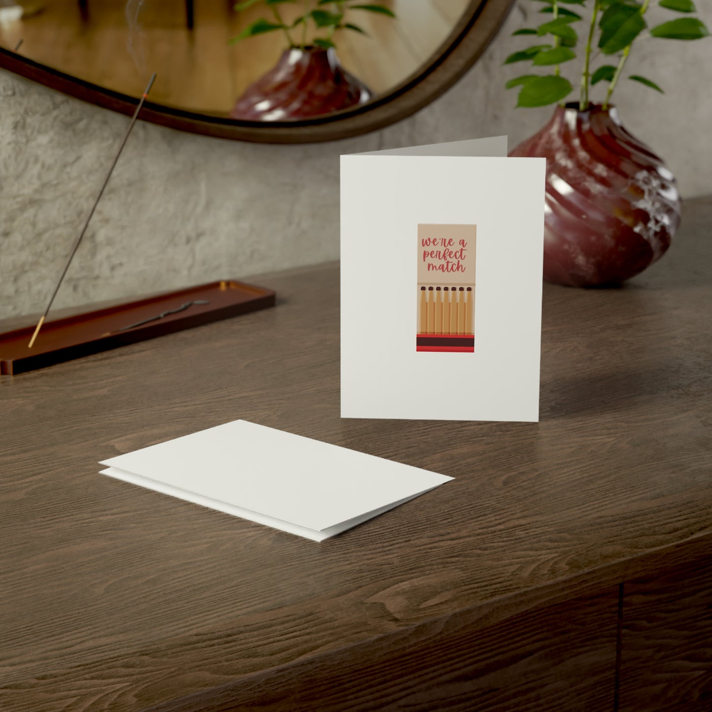 Valentines Day We're A Perfect Match Card | 5x7 | Valentines| Boyfriend Card | Girlfriend Card | Friend Card