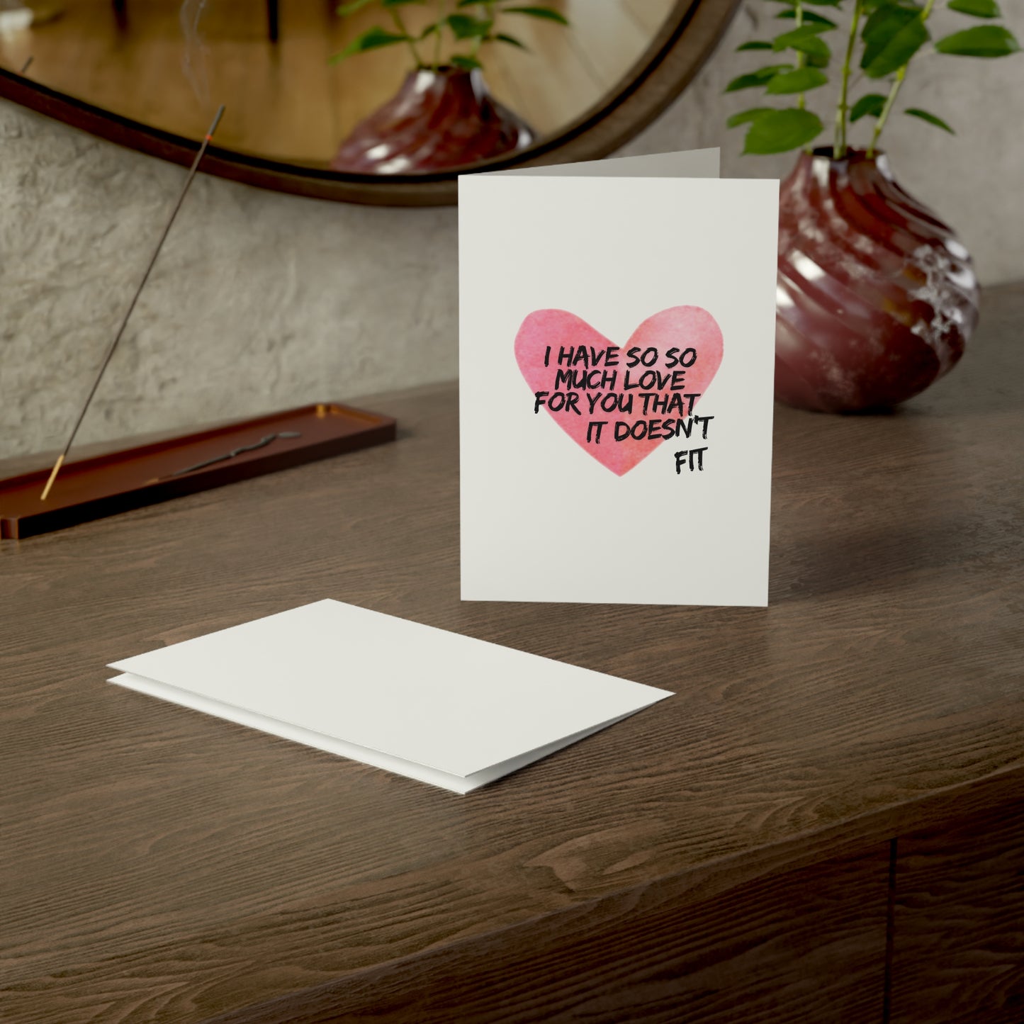 I have so much love for you it doesn't fit Card | 5x7 | I love you Card | Thankful Card | Bestfriend Card | Boyfriend Card | Girlfriend Card | Friend Card