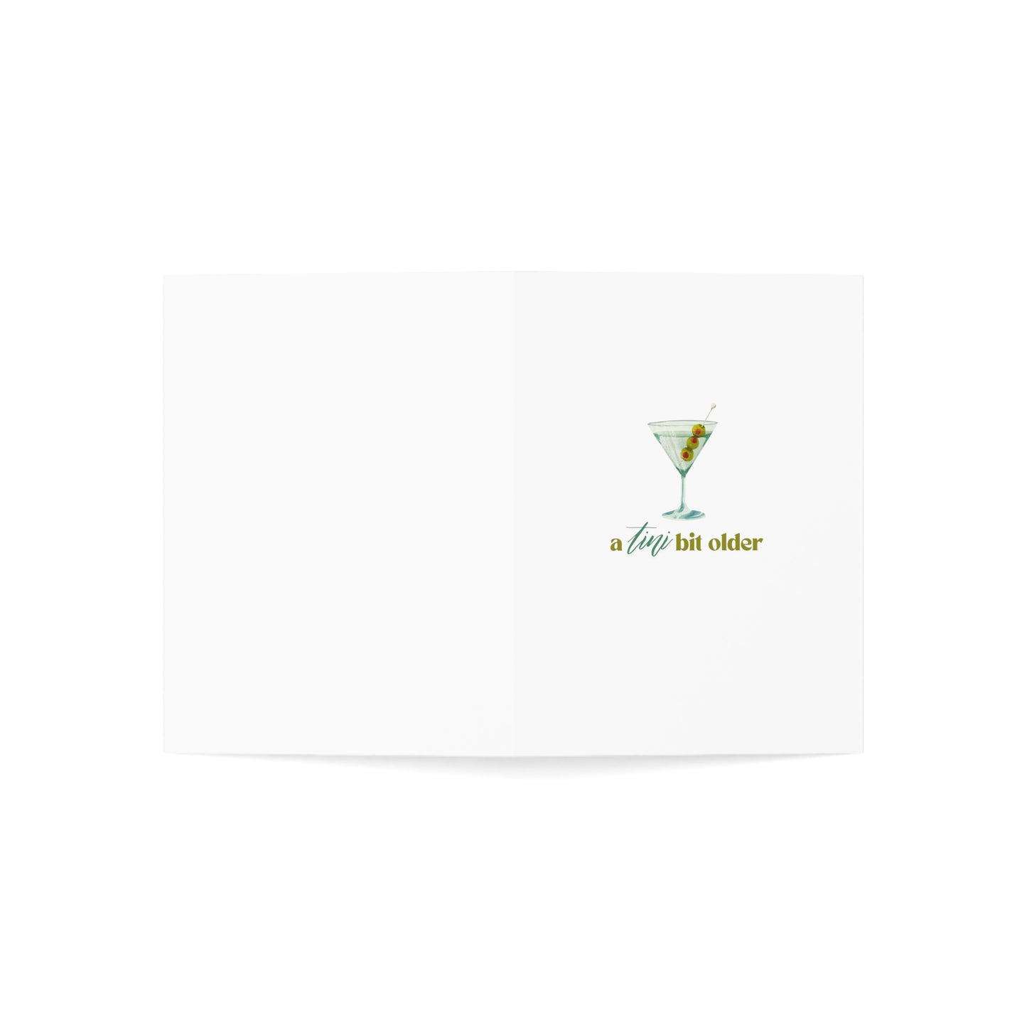 A Tini Bit Older Birthday Card