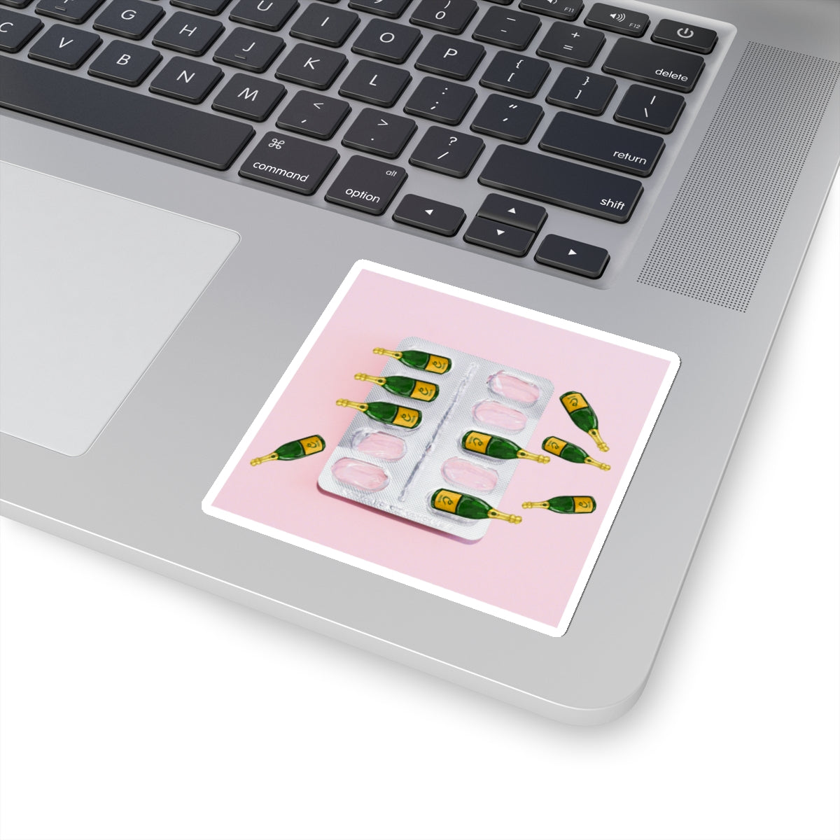 Pop of Champagne Sticker | Laptop, Cup, Notebook Sticker | Celebration Sticker