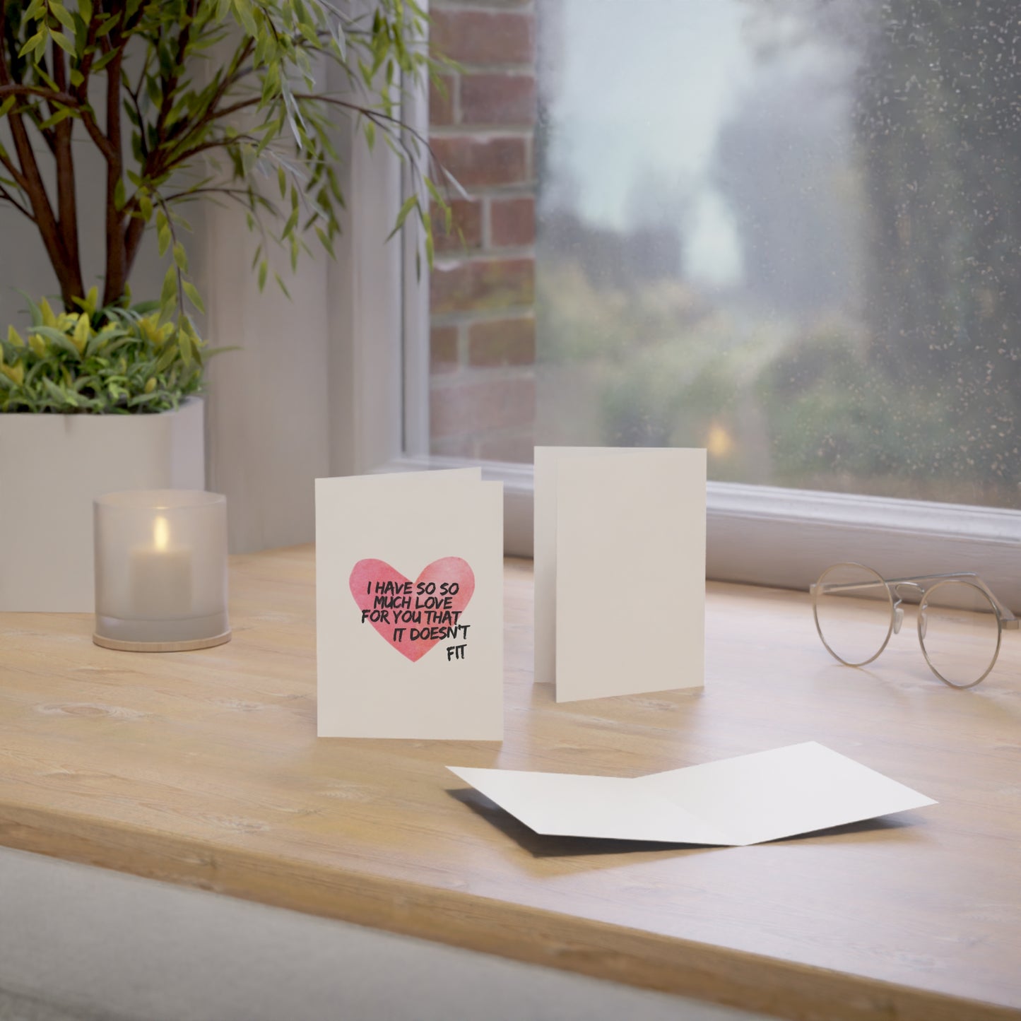 I have so much love for you it doesn't fit Card | 5x7 | I love you Card | Thankful Card | Bestfriend Card | Boyfriend Card | Girlfriend Card | Friend Card