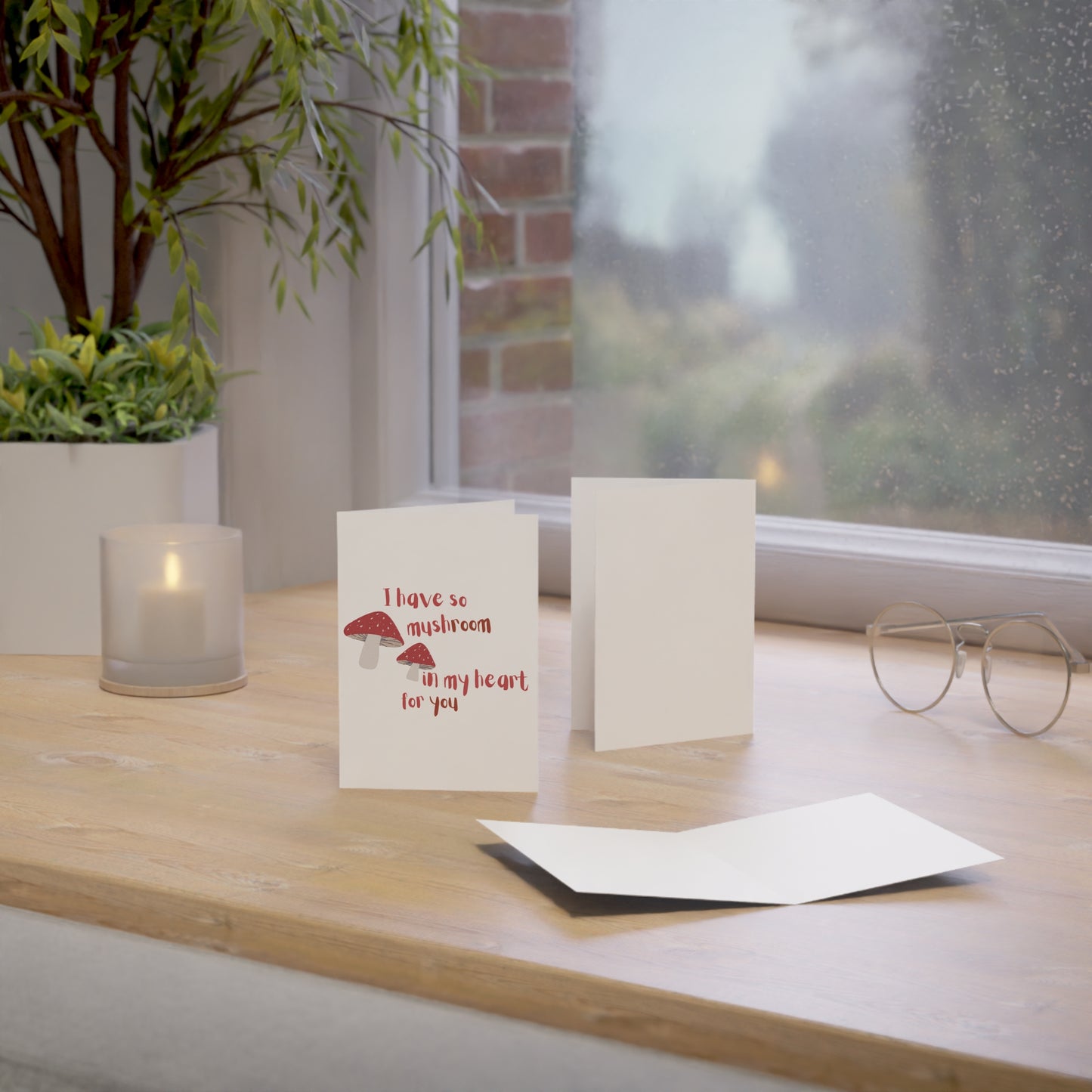 Valentines Card I have so Mushroom in my Heart for You | 5x7 | Valentines| Boyfriend Card | Girlfriend Card | Friend Card